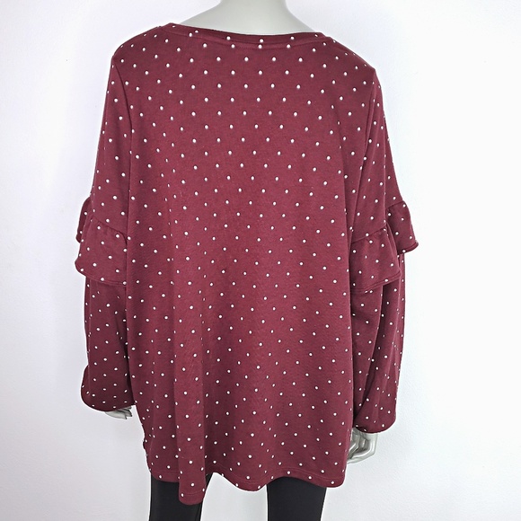 Old Navy Red Polka Dot Sweater Plus Size XXL - Picture 4 of 5